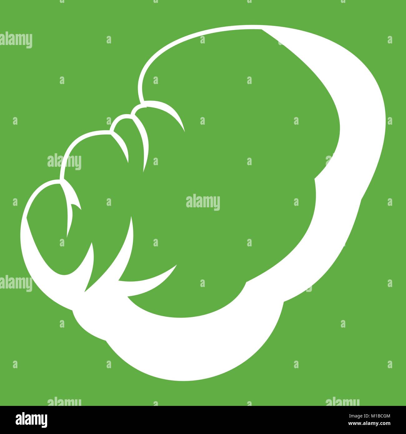Spleen icon green Stock Vector