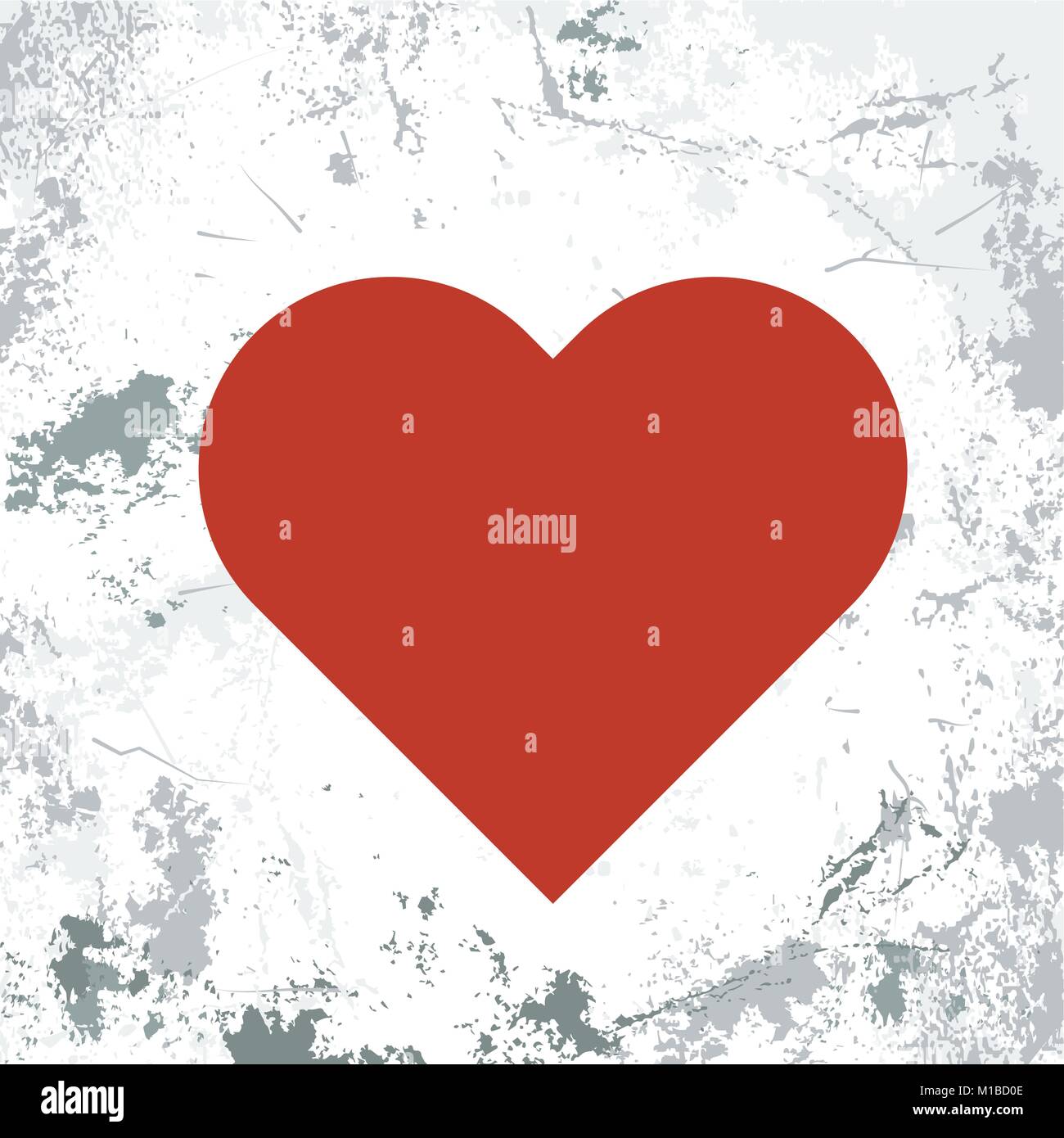 Abstract grunge background with heart. Vector illustration vintage ...