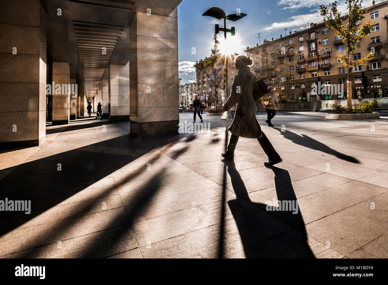 Russia, Moscow. Novinsky Boulevard Stock Photo - Alamy