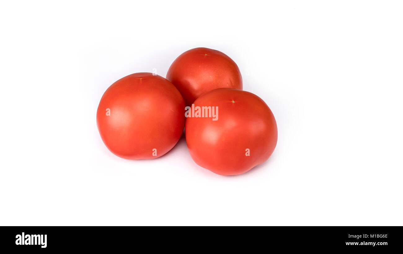 Fresh Red Tomatoes isolated on white background Stock Photo - Alamy