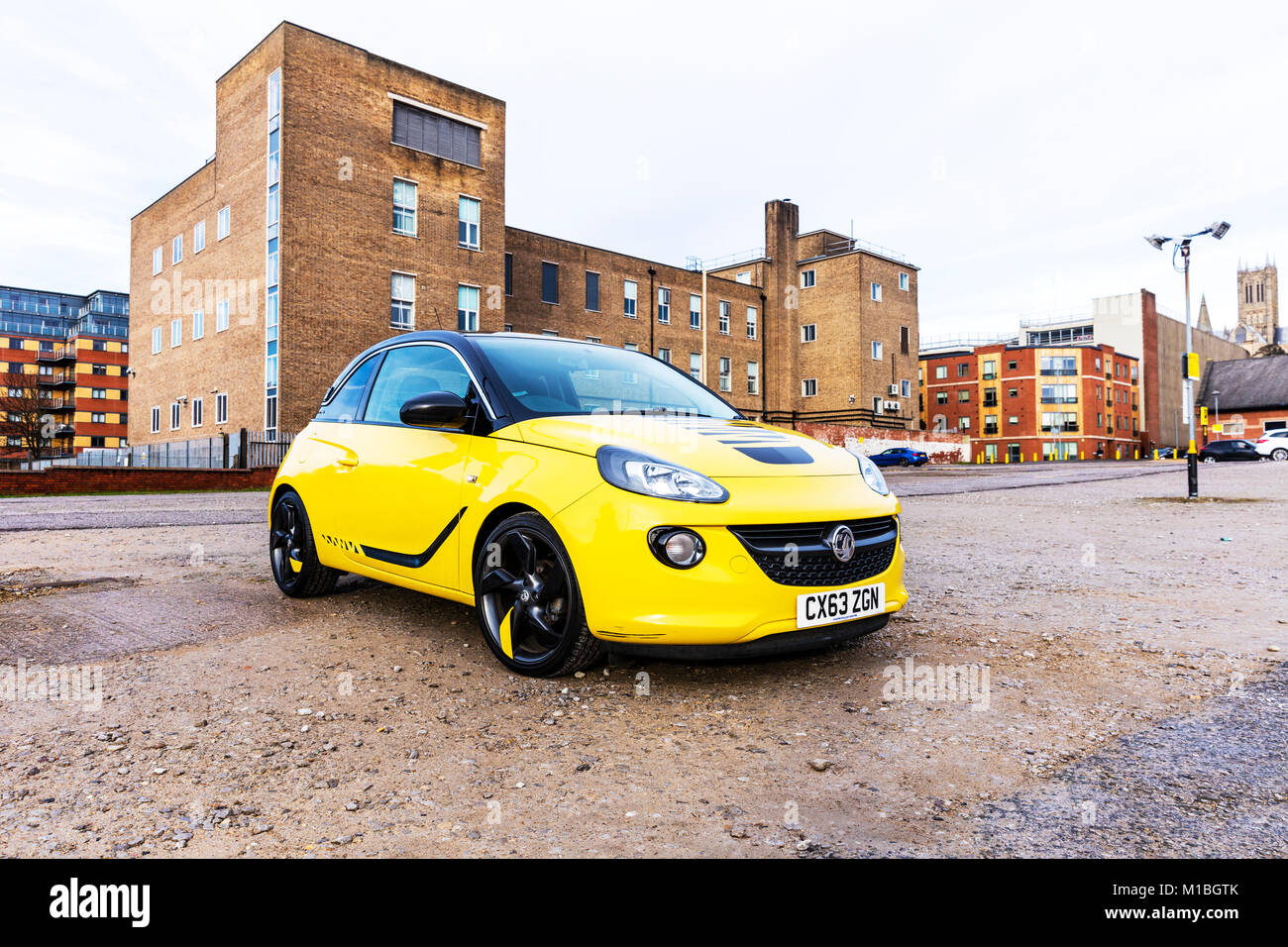 Vauxhall adam slam yellow cars hires stock photography and images Alamy