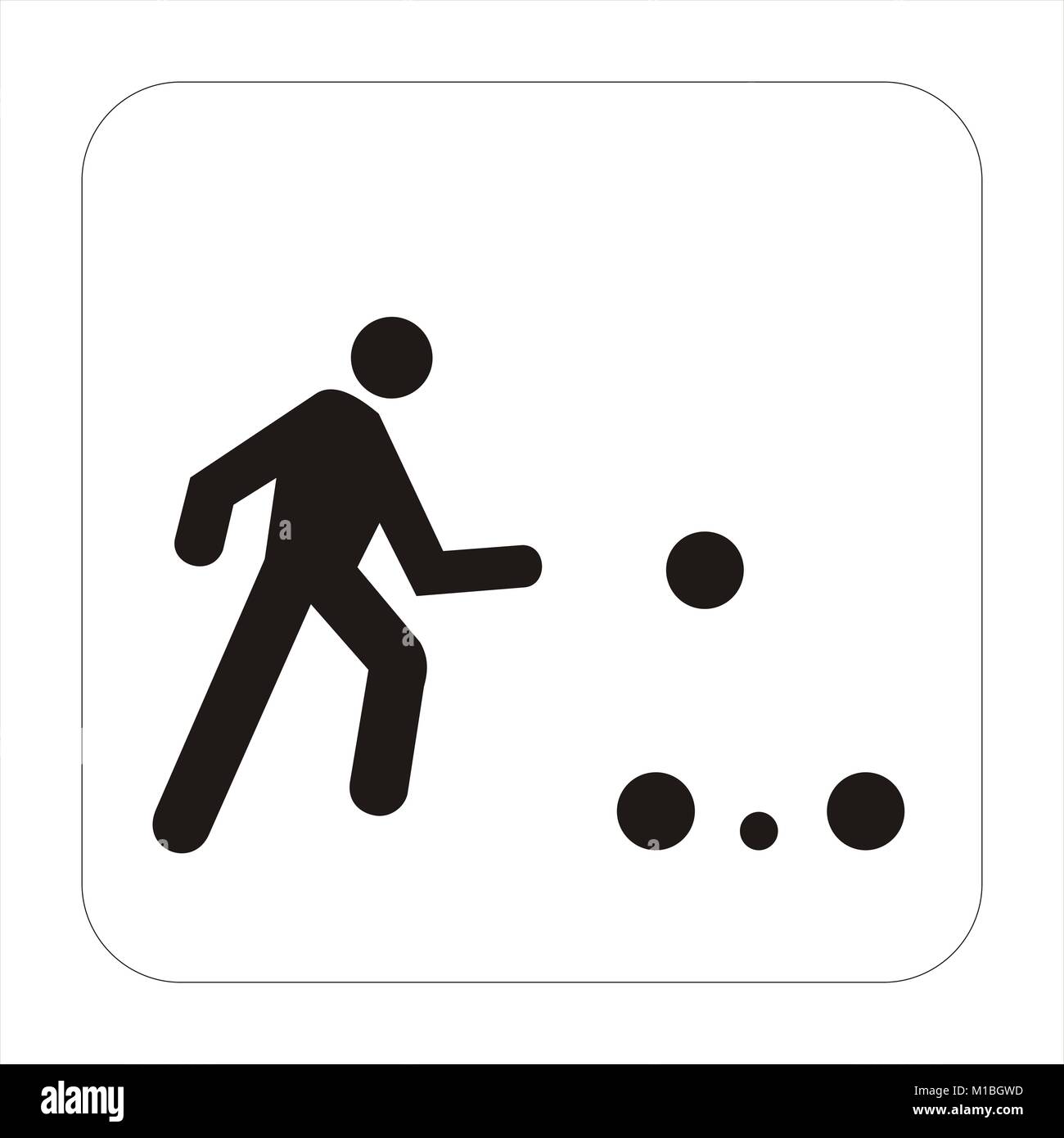 ball play icongraphic Stock Photo - Alamy
