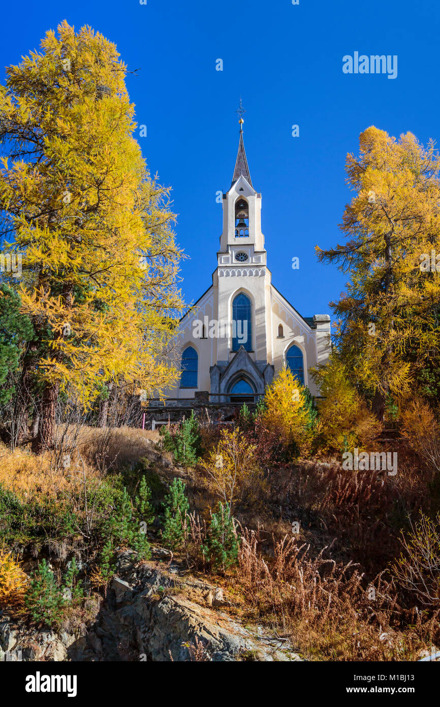 Church st moritz engadin switzerland hires stock photography and
