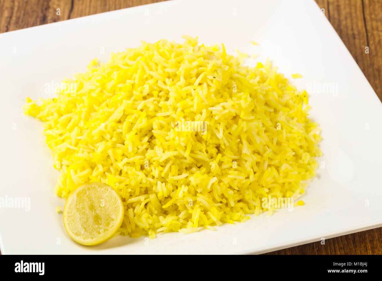 Indian traditional cuisine Yellow Rice with Lime Stock Photo Alamy