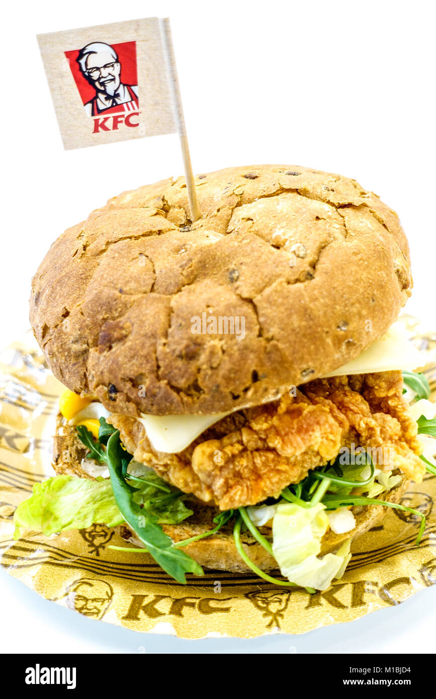 KFC Grander Cheeser Burger Stock Photo - Alamy
