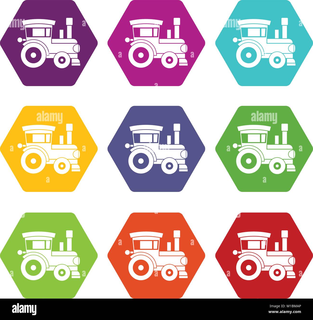 Entertainment ride toy train Stock Vector Images - Alamy
