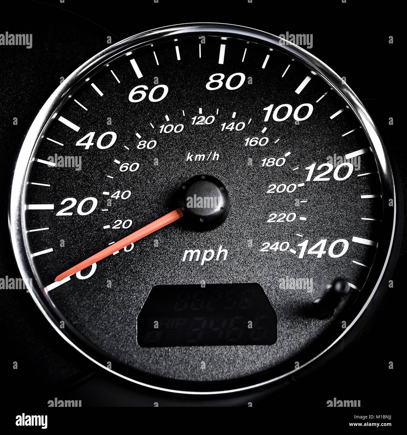 Speedometer Car Dashboard Stock Photo Alamy