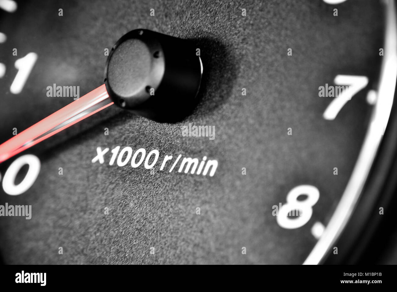 RPM Odometer Stock Photo Alamy