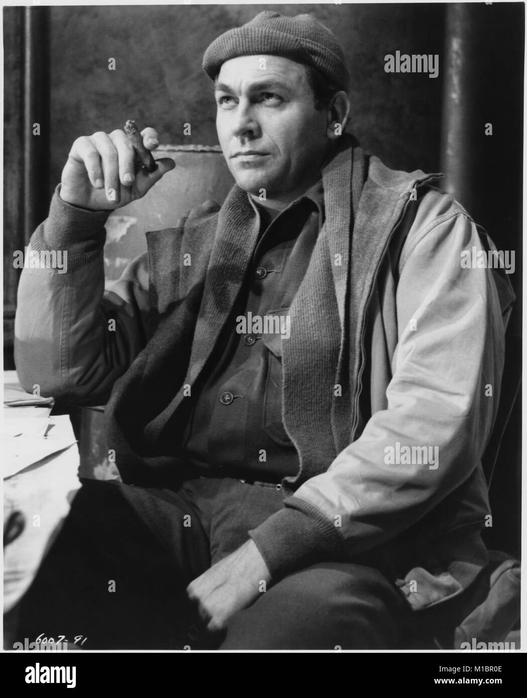 Howard Keel, on-set of the Film, 'Armored Command', Allied Artists, 1961 Stock Photo