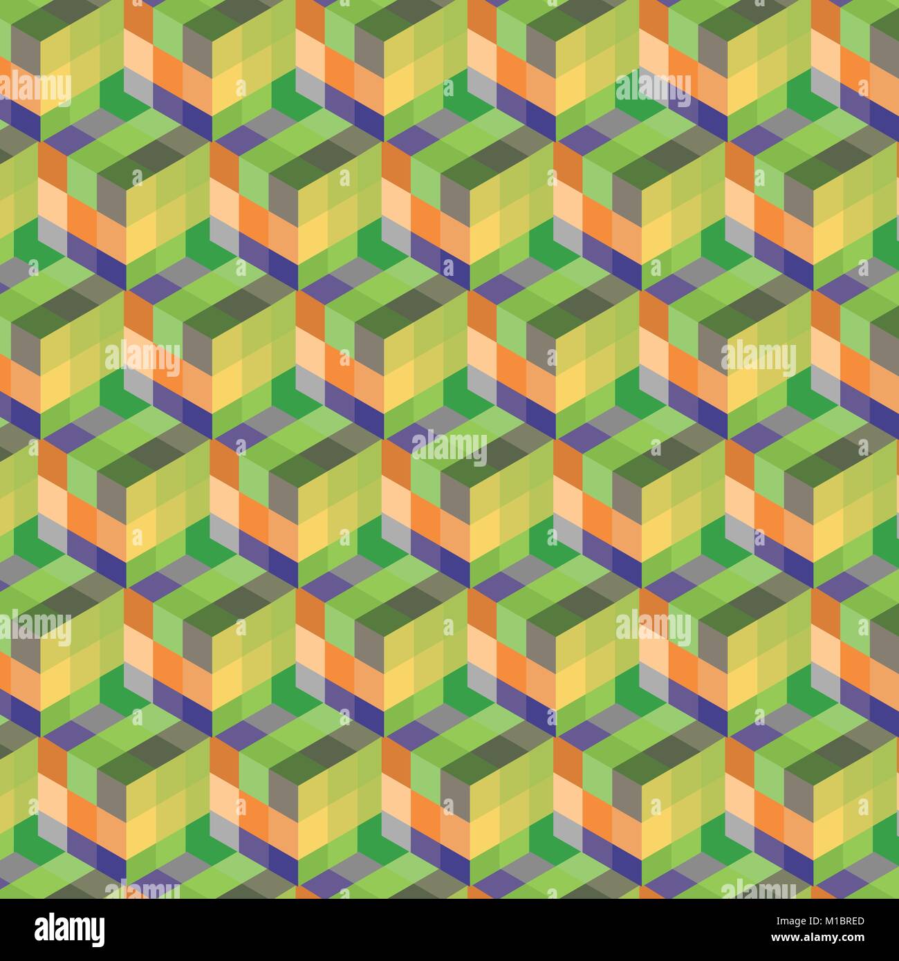 Cube Pattern Visualization Cube pattern Stock Vector Images - Alamy