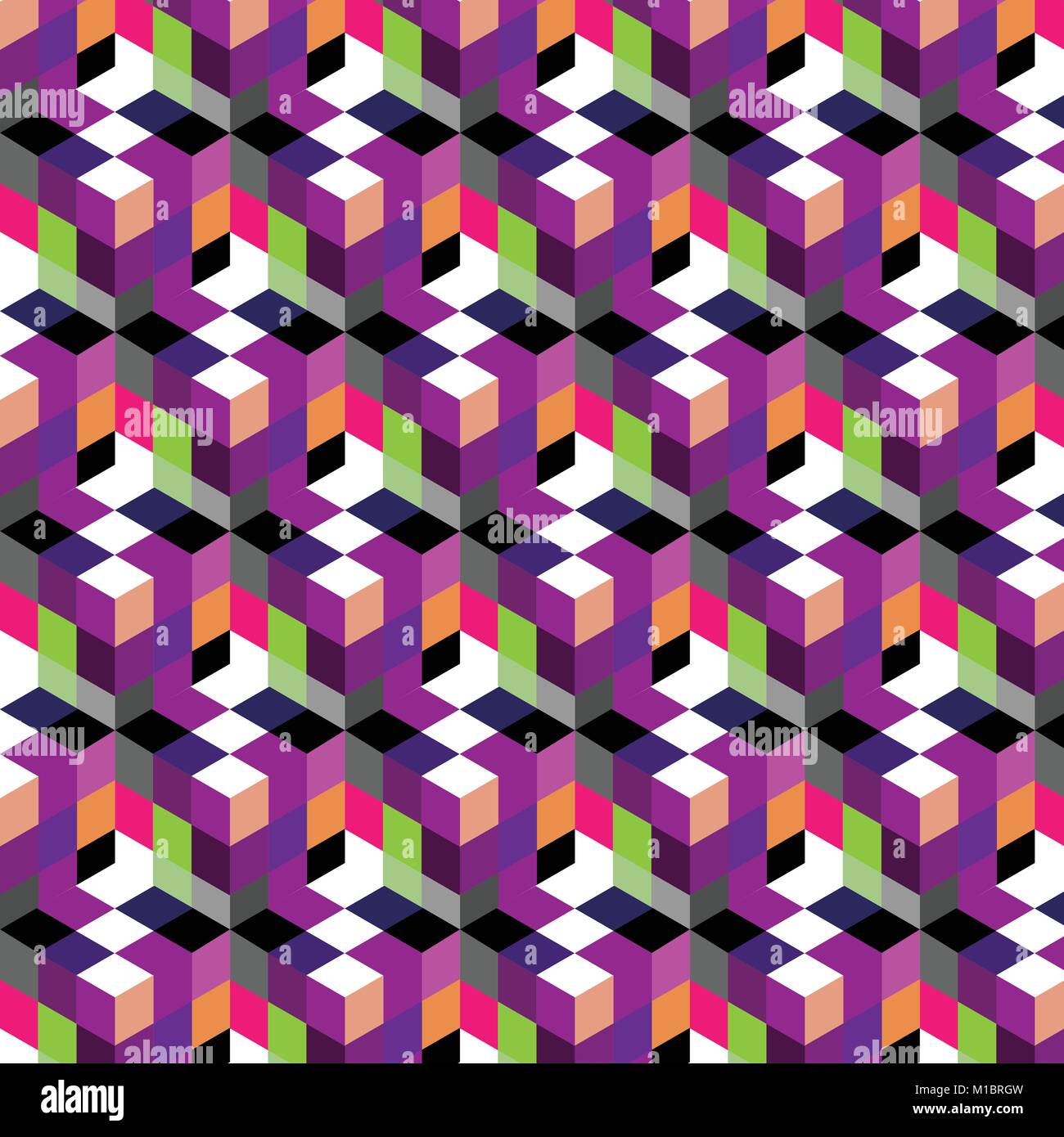Cube pattern Stock Vector Images - Alamy