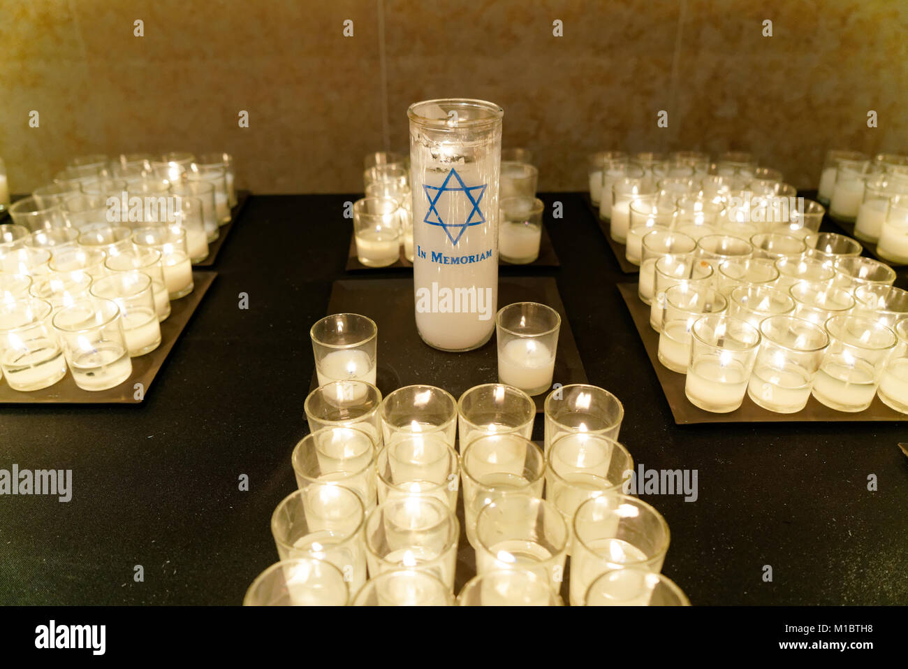 In recognition of Internatonal Holocaust Remembrance Day, people lit