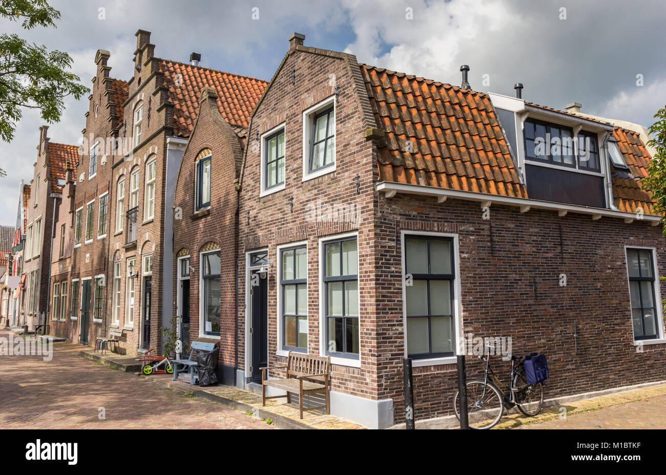 Old houses in the historic center of Edam, Netherlands Stock Photo