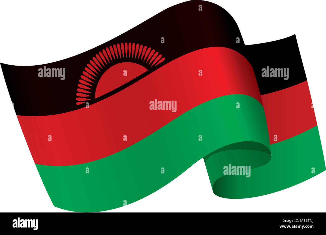 Malawi flag, vector illustration Stock Vector Image &amp; Art - Alamy