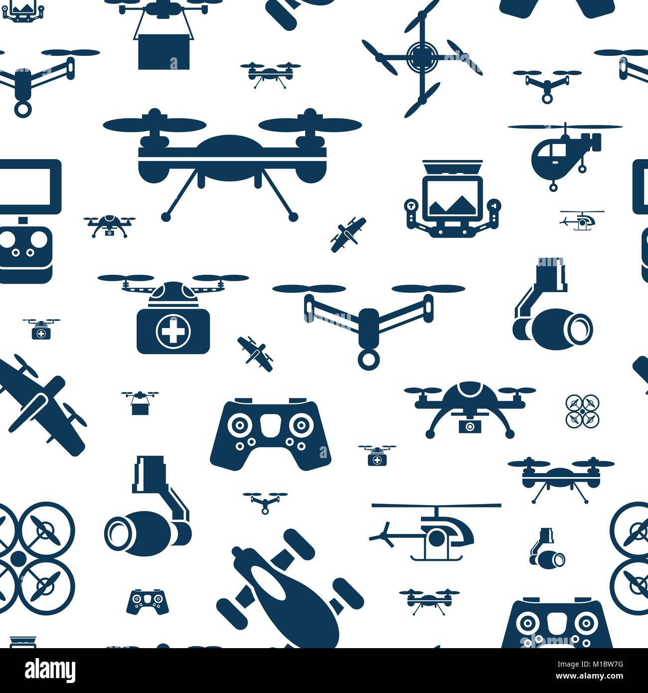 Unmanned flying objects Stock Vector Images - Alamy