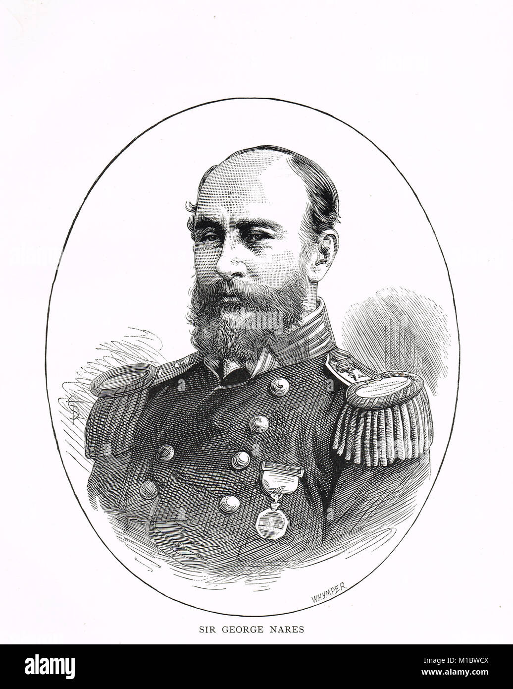 Vice-Admiral Sir George Nares, Arctic explorer  (1831-1915) Stock Photo