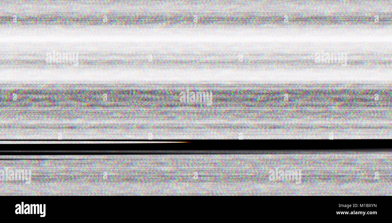 Television Error Background. Screen Noise Texture. No Signal Display. Bad Tv Lines. Stock Photo