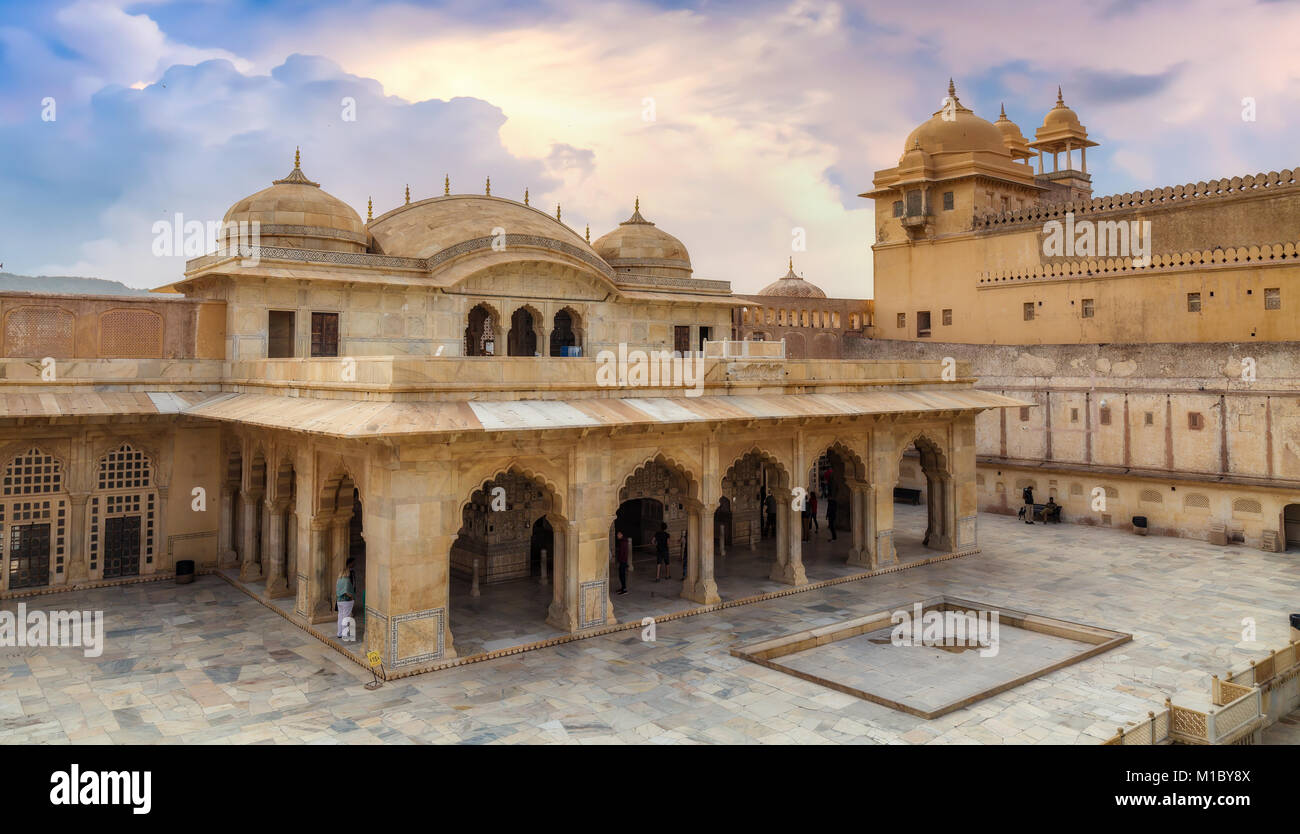 Sheesh Mahal Amber Fort Jaipur India High Resolution Stock Photography ...