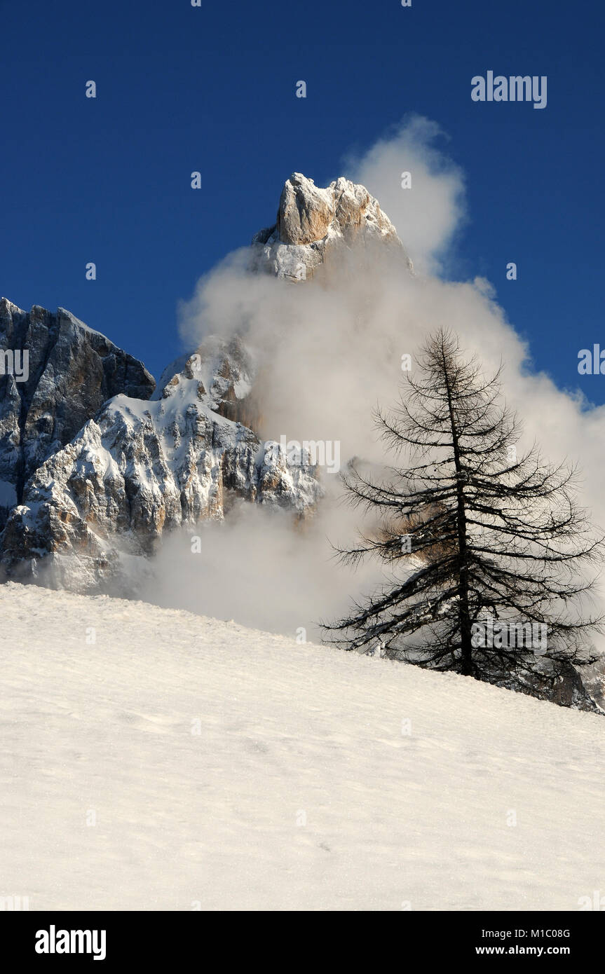 Cimon della Pala, mountain group Pale di San Martino in the Italian Dolomites, Europe. Stock Photo