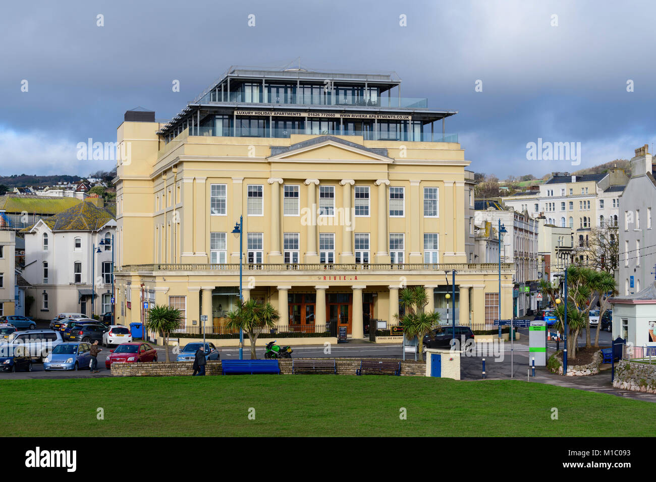 The old Riviera Cinema Teignmouth Grade II listed building. south Devon UK Stock Photo