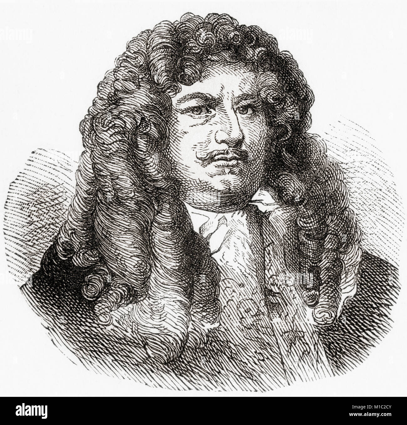 Frederick William, 1620 –  1688.  Elector of Brandenburg and Duke of Prussia.  From Ward and Lock's Illustrated History of the World, published c.1882. Stock Photo