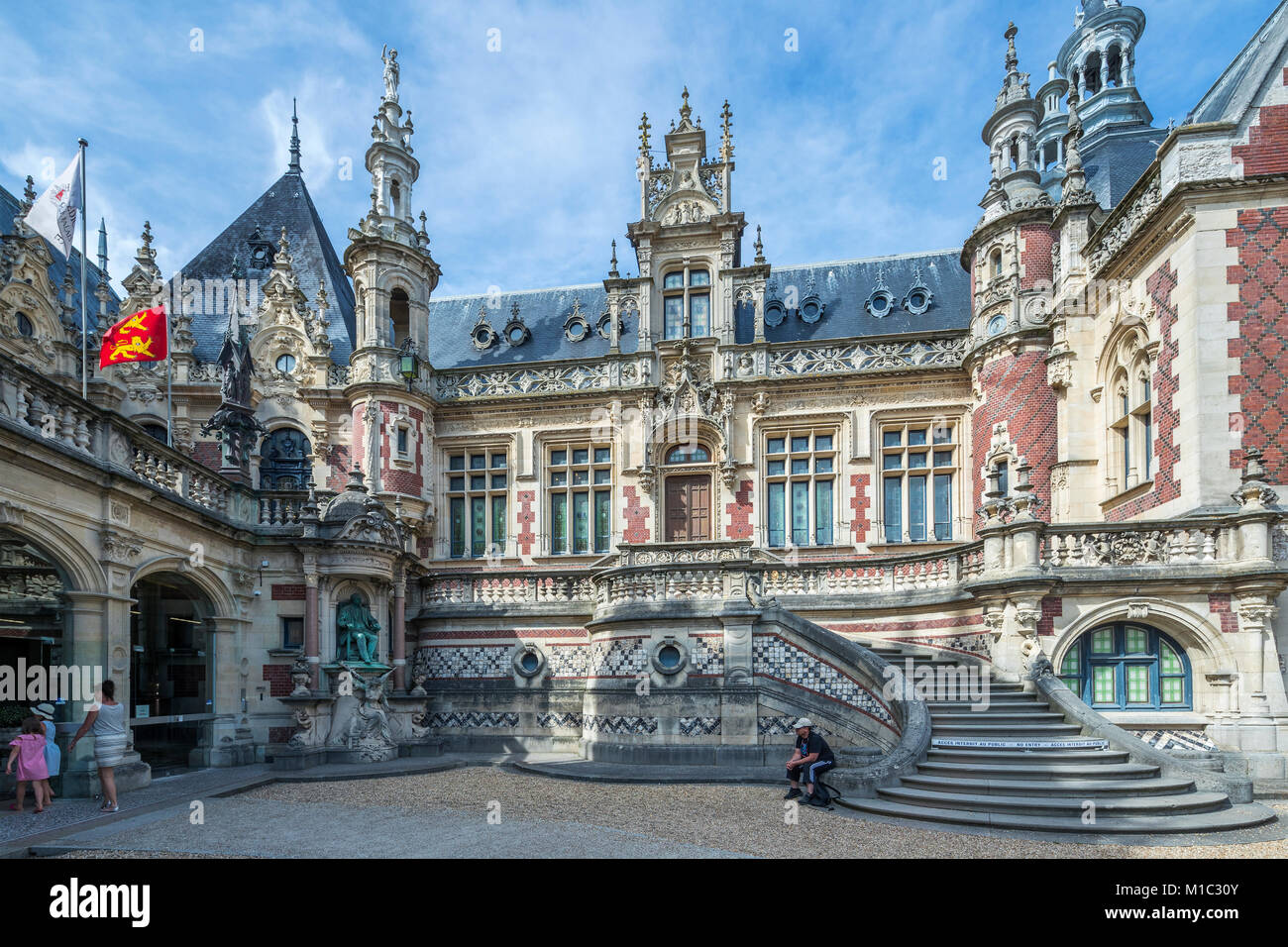 The Benedictine Palace, Fécamp, Seine-Maritime, Normandie, France, Europe Stock Photo