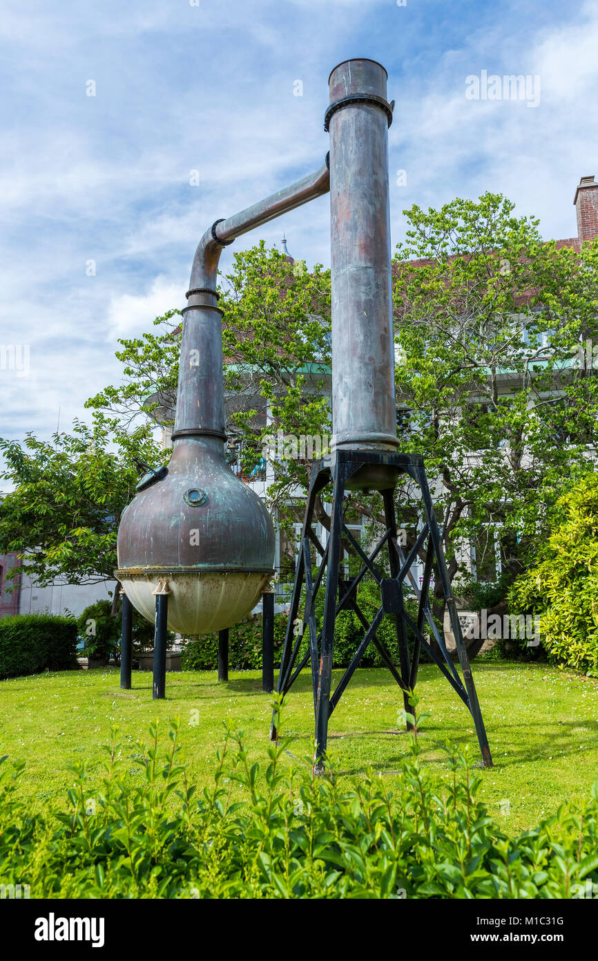 Alembic at the Benedictine Palace, Fécamp, Seine-Maritime, Normandie, France, Europe Stock Photo