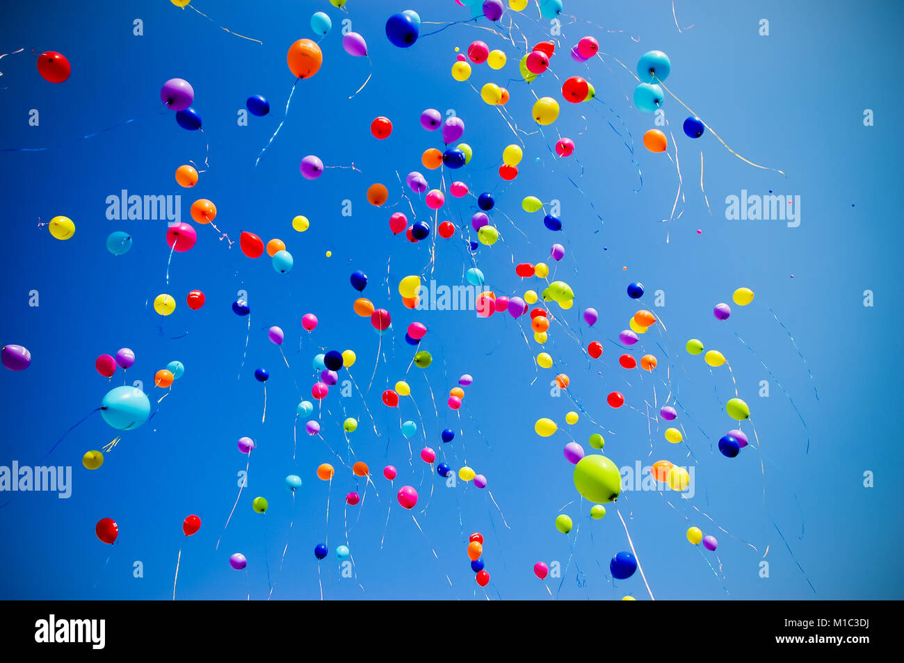 balloons in the air
