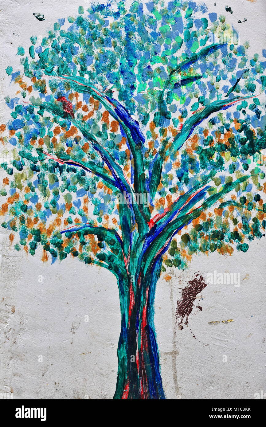 Nachic Wall Large Tree Painting Canvas Wall Art India | Ubuy