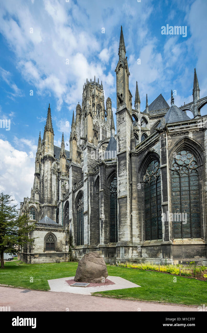 Monastery of Saint-Ouen, Rouen, Seine-Maritime, Normandie, France, Europe Stock Photo
