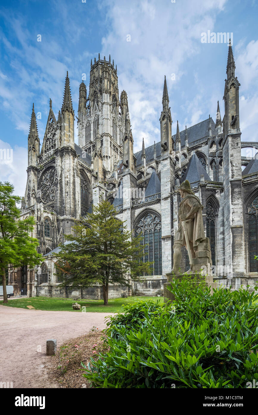 Monastery of Saint-Ouen, Rouen, Seine-Maritime, Normandie, France, Europe Stock Photo