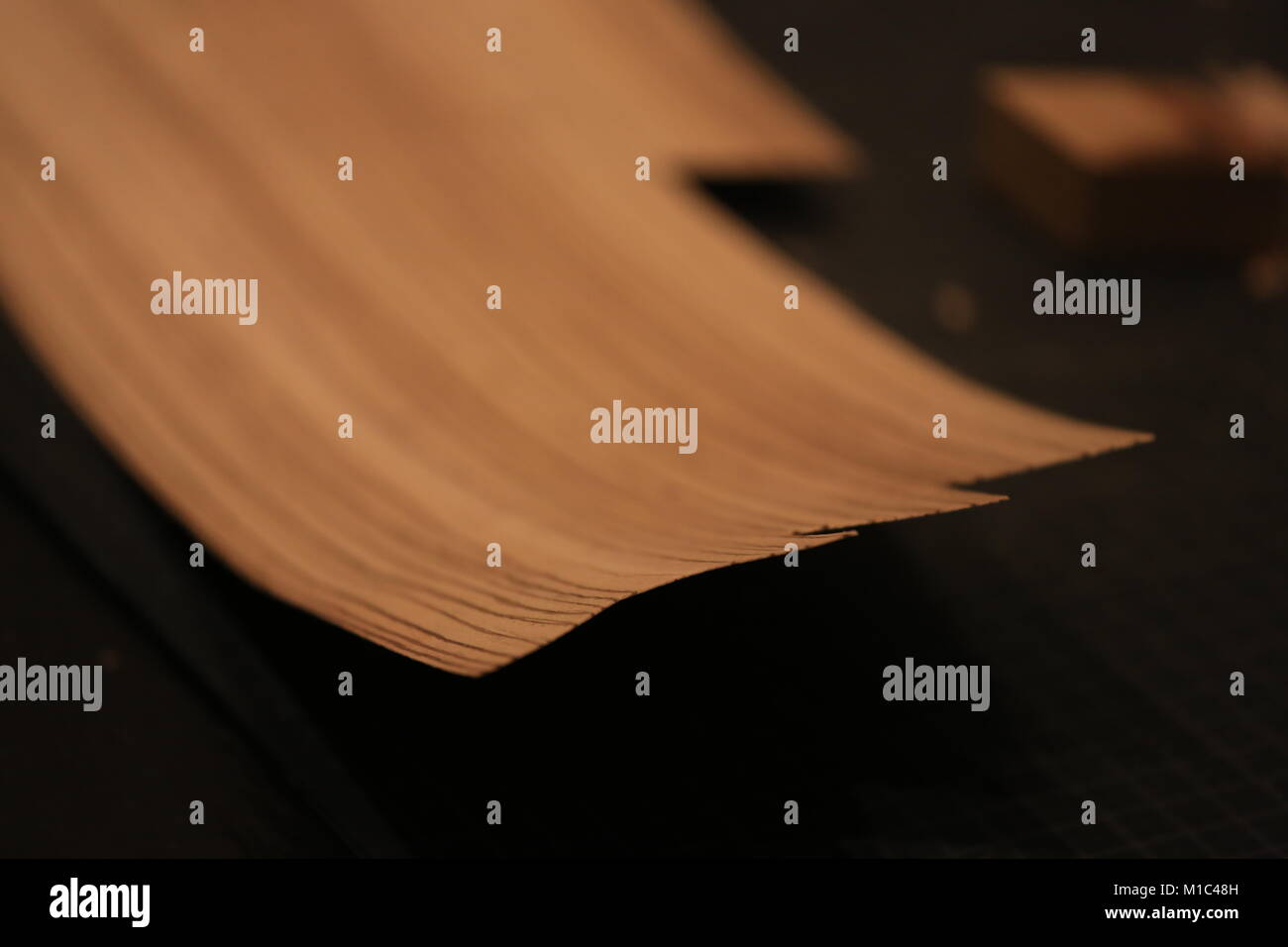 Zebrano Wood Veneer Stock Photo Alamy