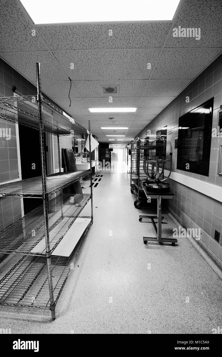This is one of many pictures I took inside, after the Sudbury St. joseph's Health Centre (the old General Hospital) closed it's doors Stock Photo