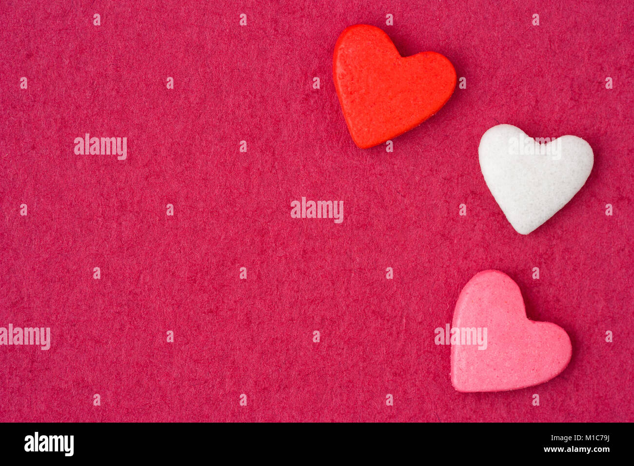 Valentines day shiny hearts hi-res stock photography and images - Alamy