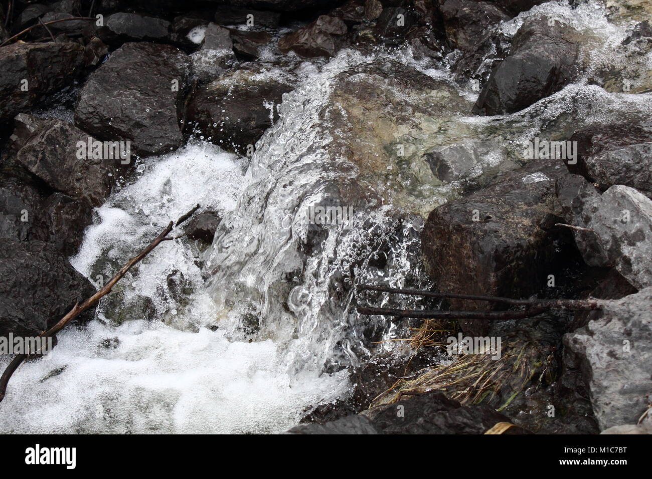 Waterfall at Little Cataraqui Creek Stock Photo
