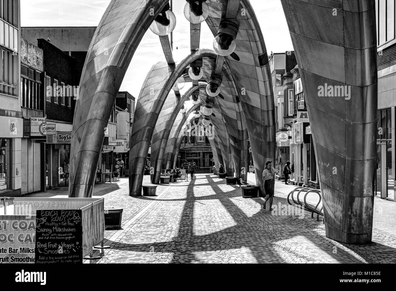 Blackpool arches. Stock Photo
