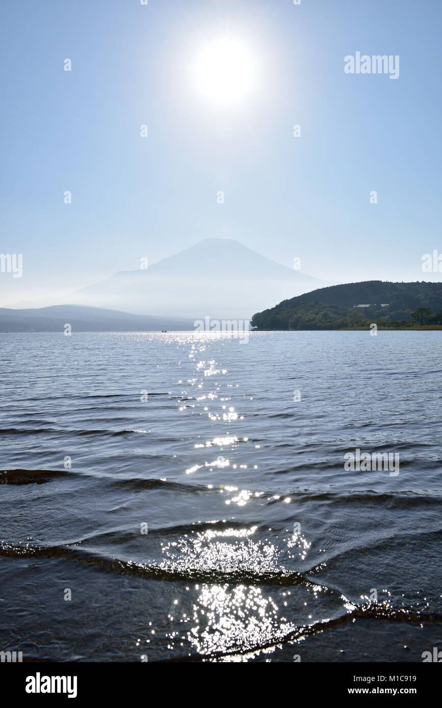 Beautiful view of Mount Fuji, Yamanashi Prefecture, Japan Stock Photo