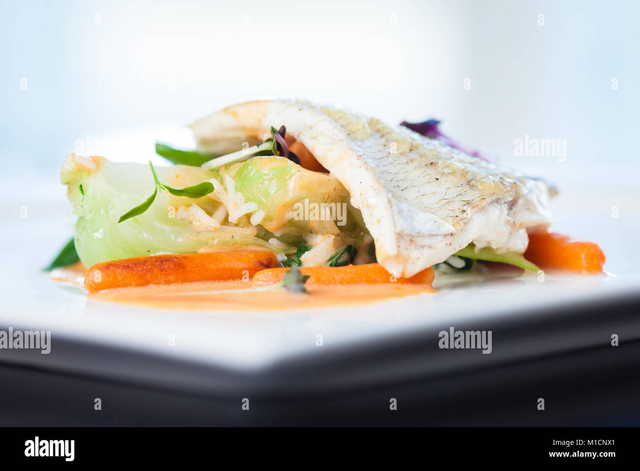 Fried whitefish fillet Stock Photo - Alamy