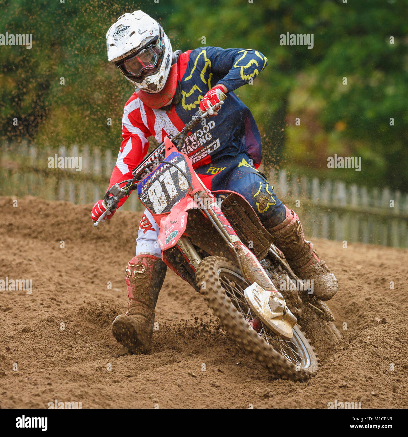 George Turner On The Eastwood Racing Wiseco Honda 250 At The Ngr Acu Eastern Evo Solo Motocross Championships Cadders Hill Lyng Norfolk Uk Stock Photo Alamy
