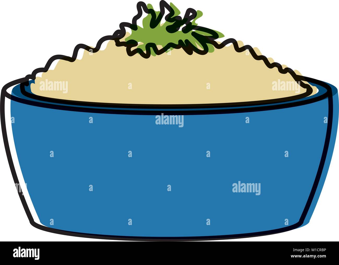 Rice bowl food Stock Vector Image & Art Alamy