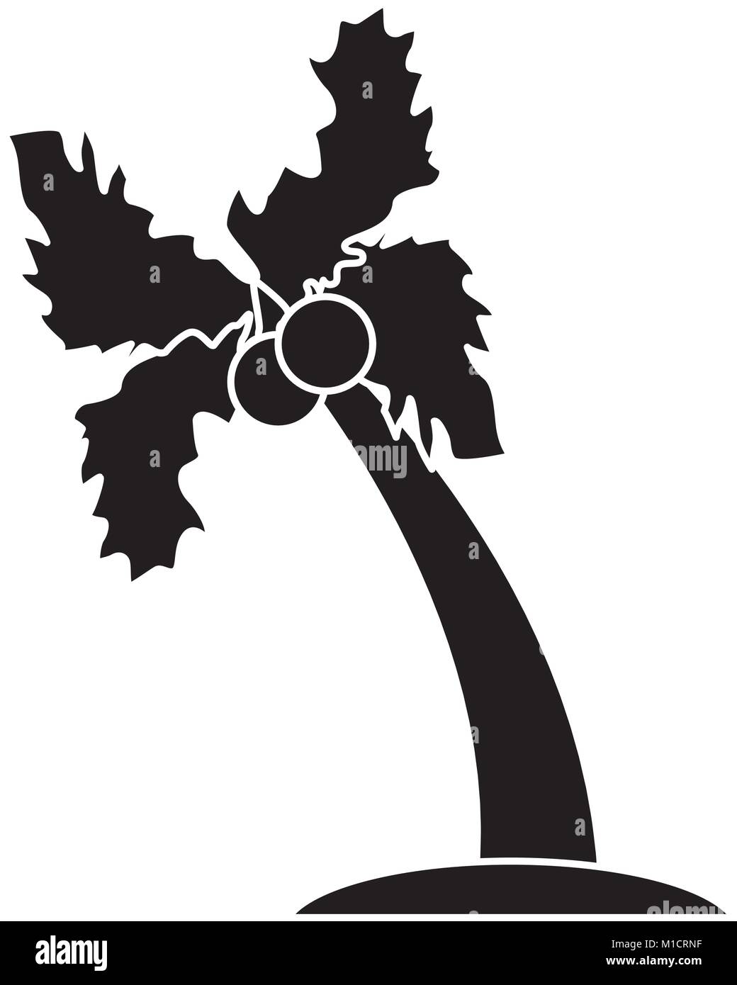 Palm tree isolated Stock Vector Image & Art - Alamy