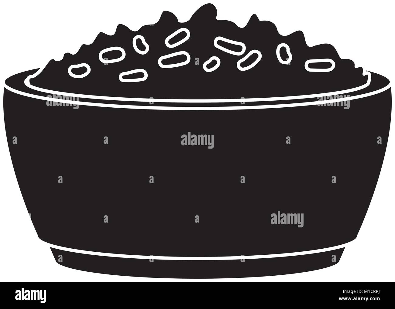 Rice bowl food Stock Vector Image & Art Alamy