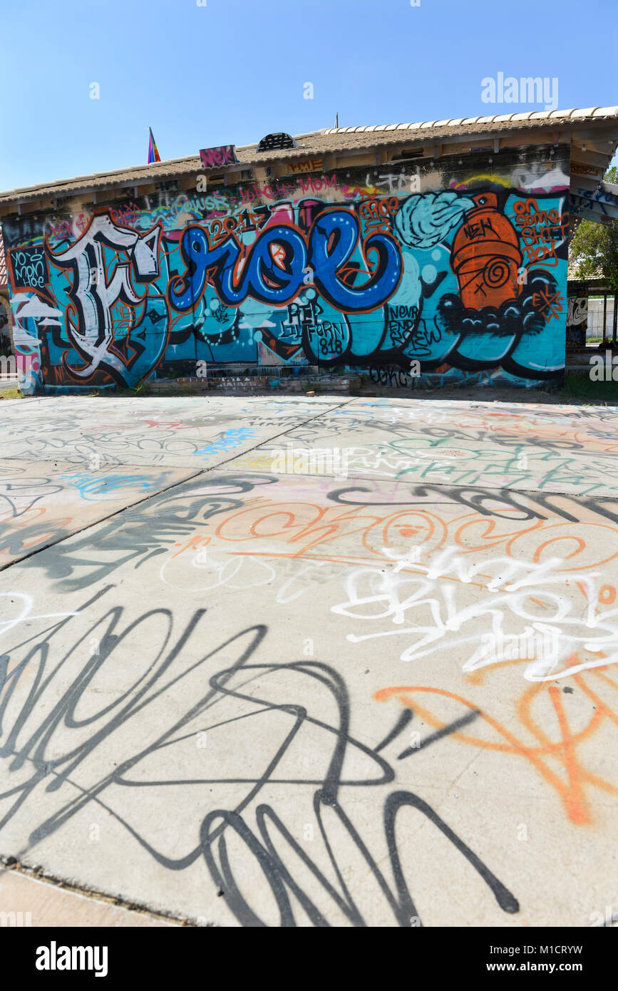 Downtown Las Vegas Graffiti Stock Photo - Alamy