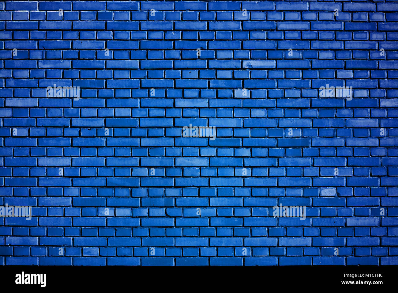 Dazzling Blue Brick Wall Background Stock Photo Alamy