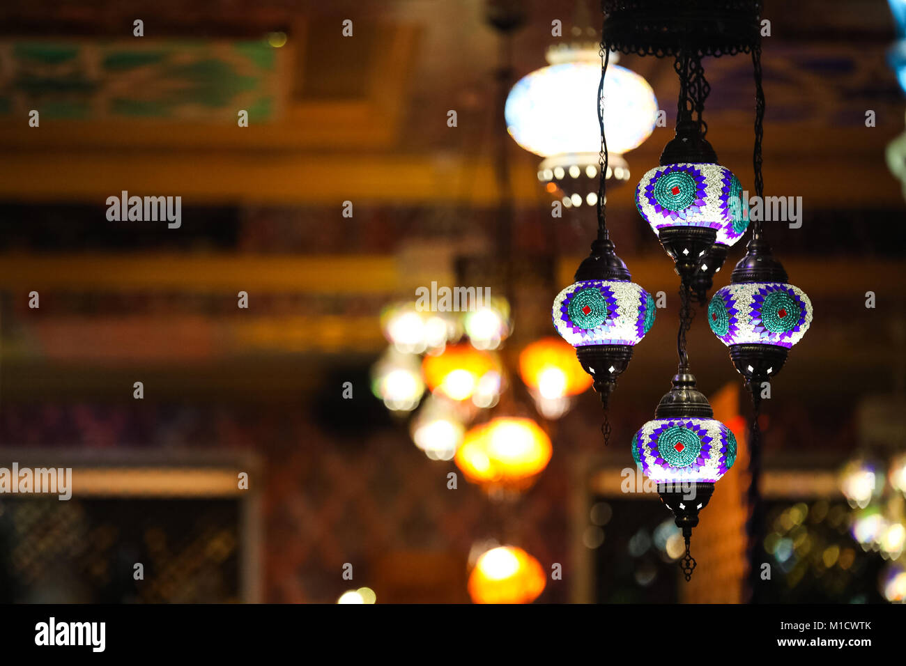 Arabic shining lamps Stock Photo - Alamy