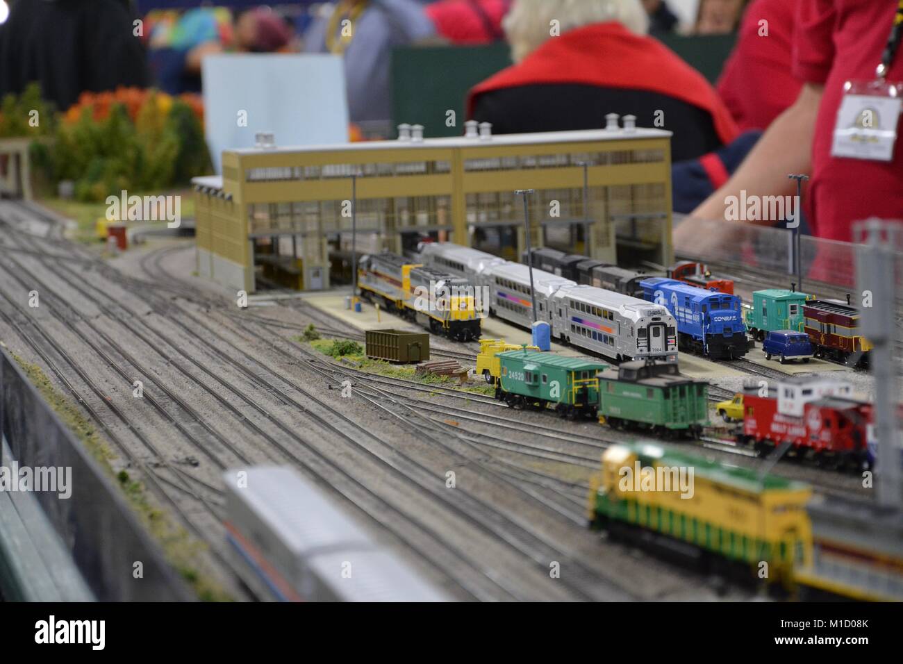 Model trains and scale landscapes at the Amherst Railroad Society Model