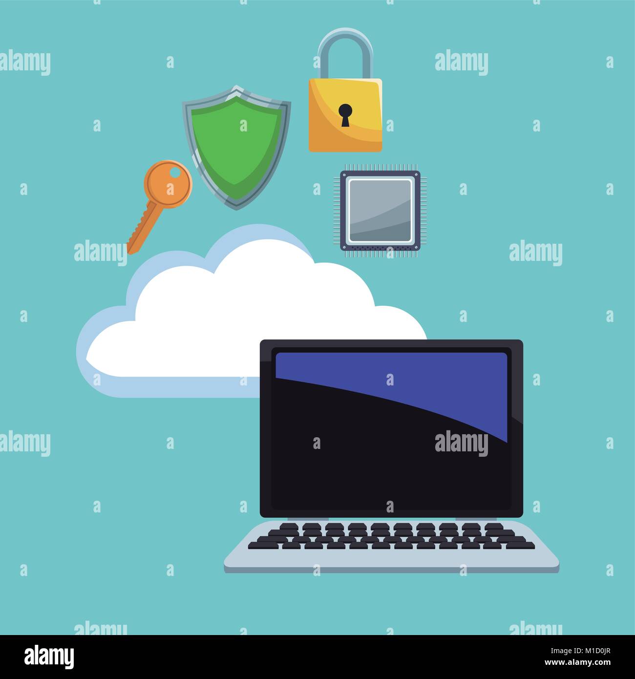 Cyber security icons Stock Vector Image & Art - Alamy