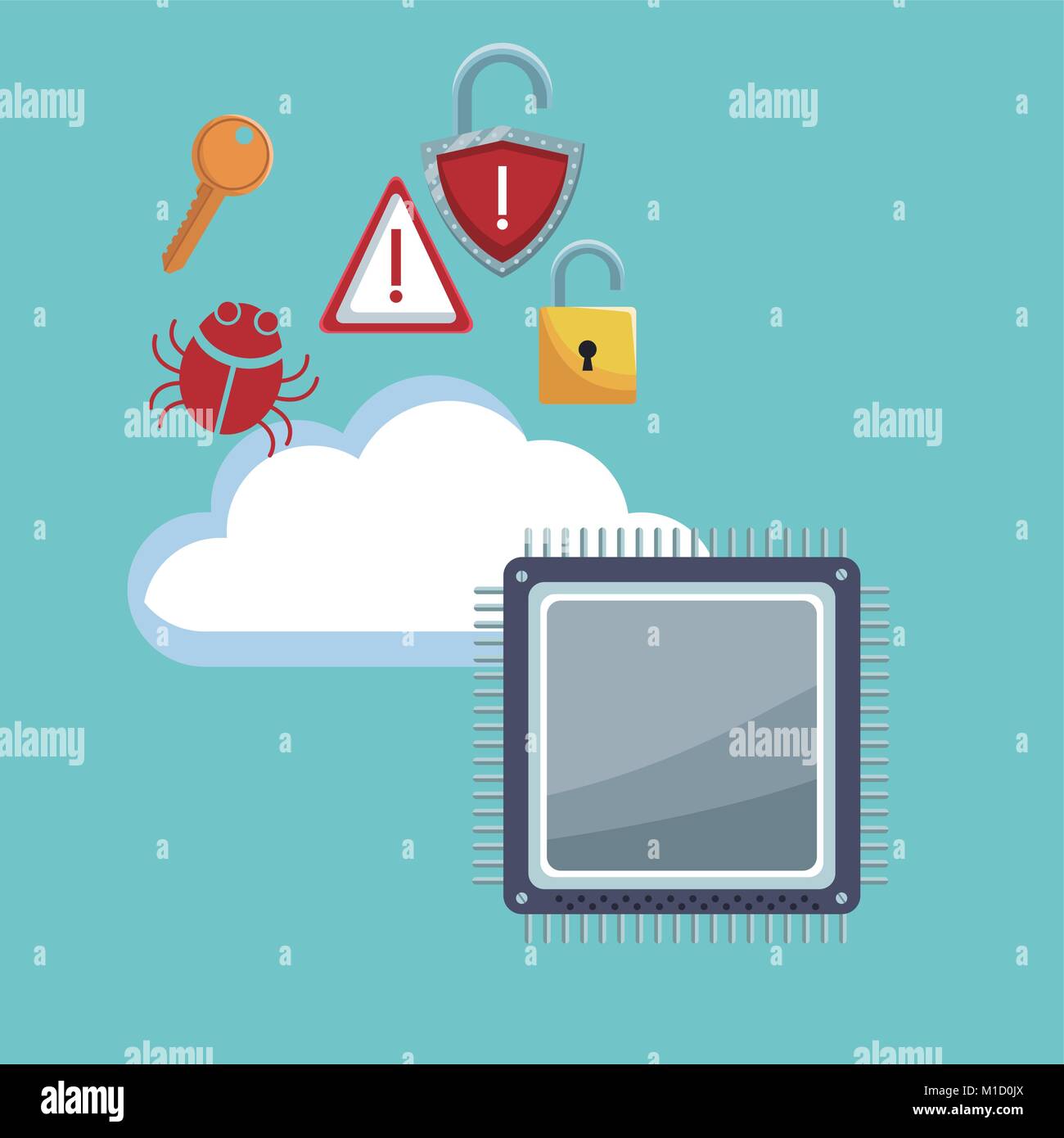 Cyber security icons Stock Vector Image & Art - Alamy
