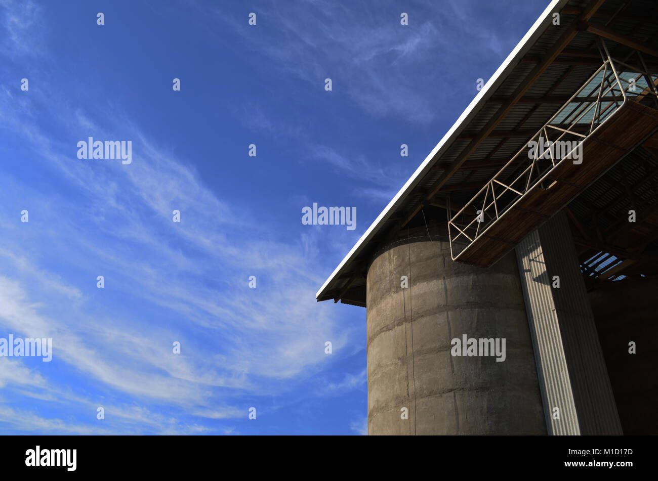 Agricultural grain silo building Stock Photo Alamy