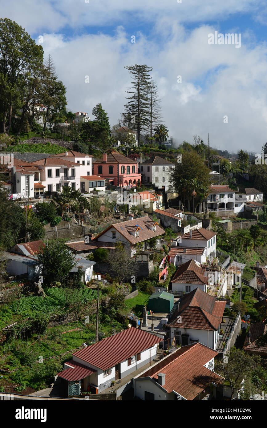 Residential houses, Monte, Funchal, Madeira, Portugal, Wohnhaeuser